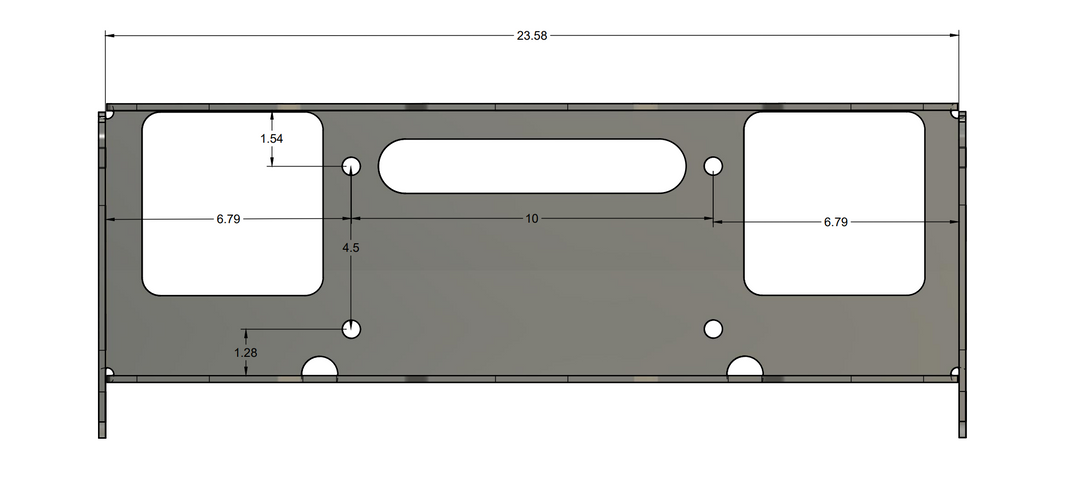 Hidden Winch Mount (2019-23 Ranger)